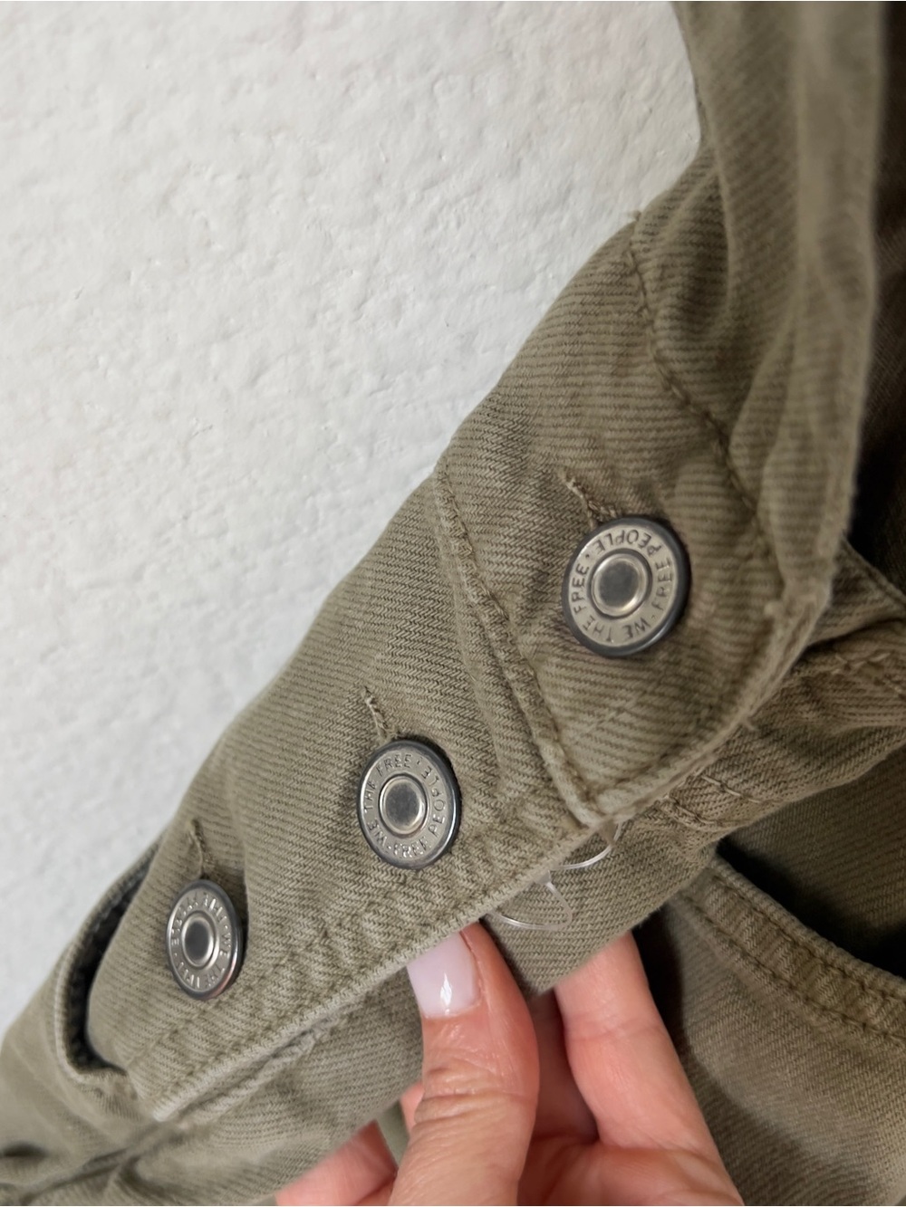 Free People We The Free Ziggy Soft Shortalls Overalls in Olive Green - Picture 6 of 9